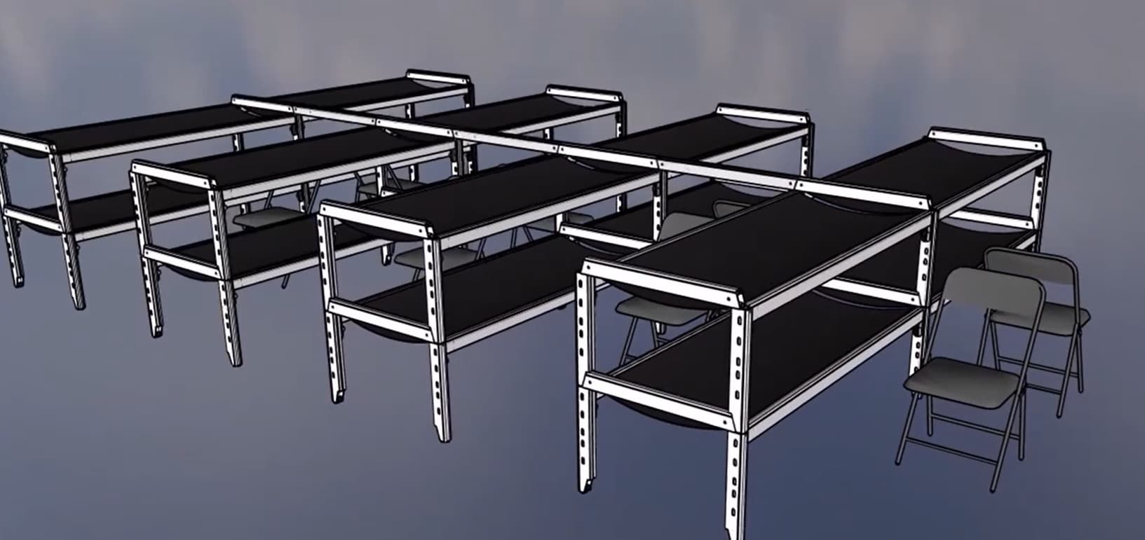 The Bed-Stay One linked and stacked